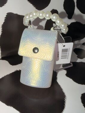 Bath & Body Works Iridescent Pearl-Handle Mini Bag Hand Sanitizer Holder